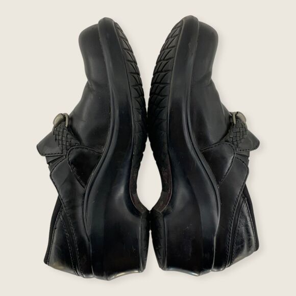 Ariat Del Mar Black Leather Silvertone Horse Bit 2" Heeled Clog SN 93601 7 - Picture 5 of 9